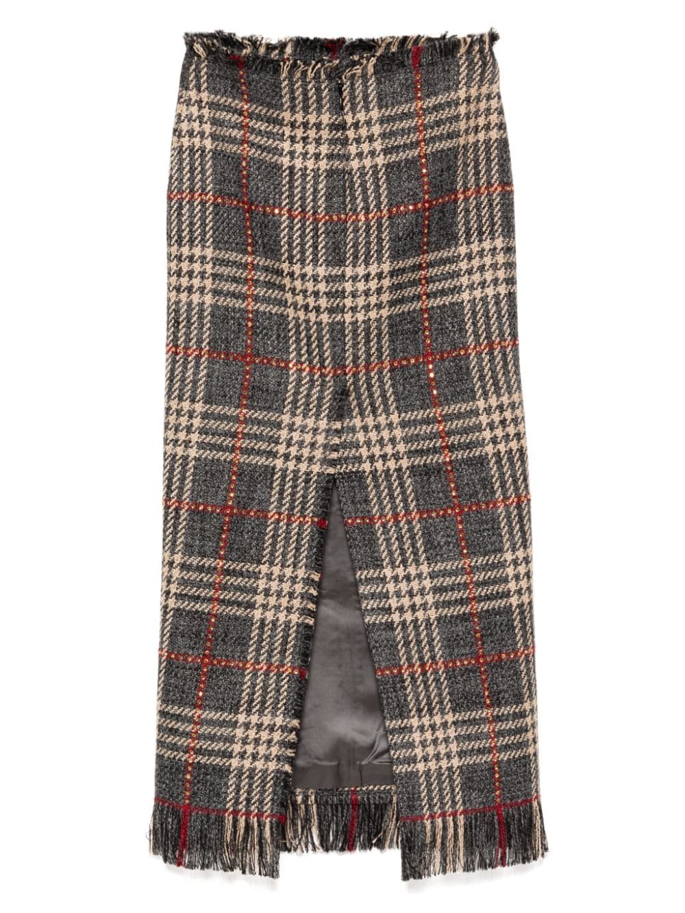 Giuseppe Di Morabito Midi-rok met tartan ruit - Blauw