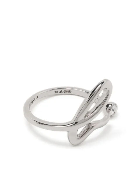 agnès b.  iconic logo ring