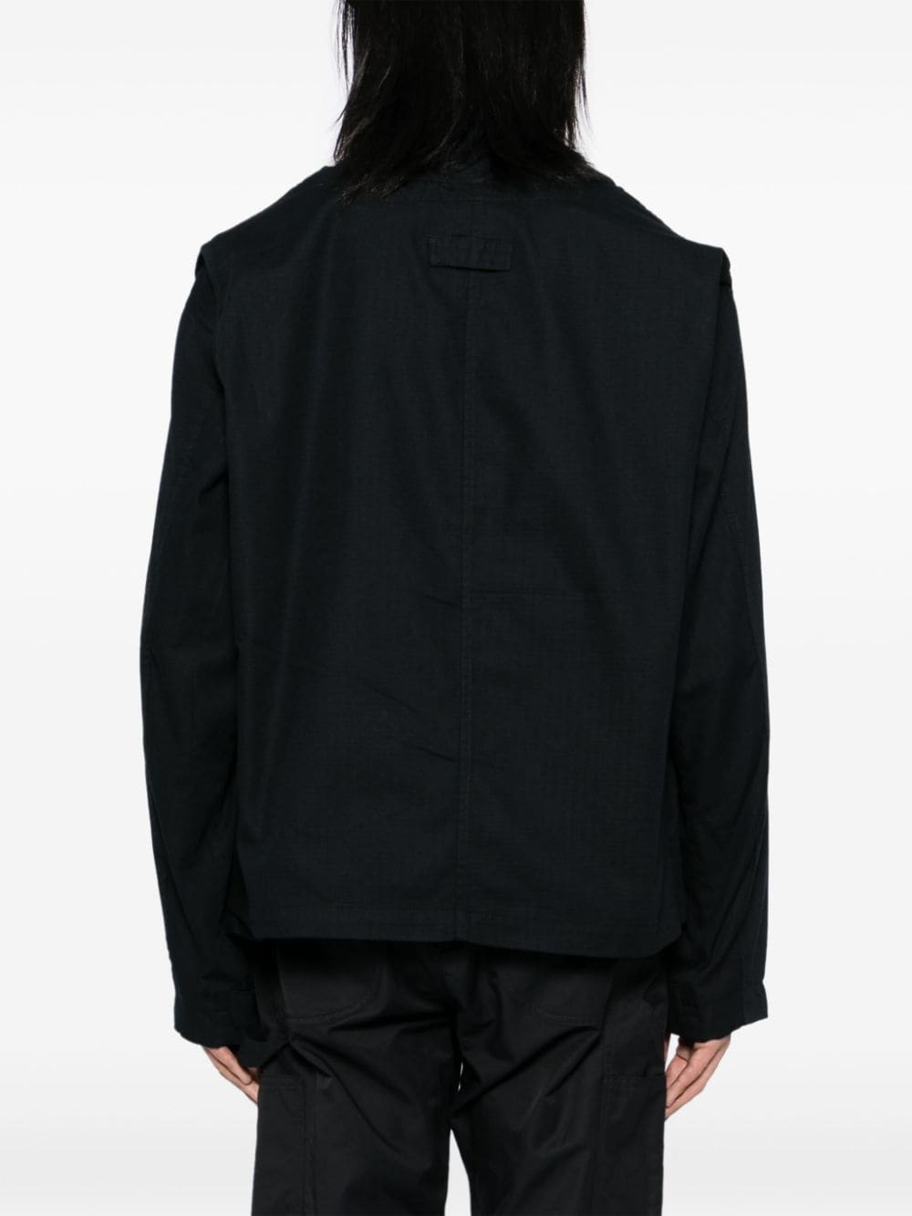 Shop Sport B. By Agnès B. Detachable Windbreaker In Black