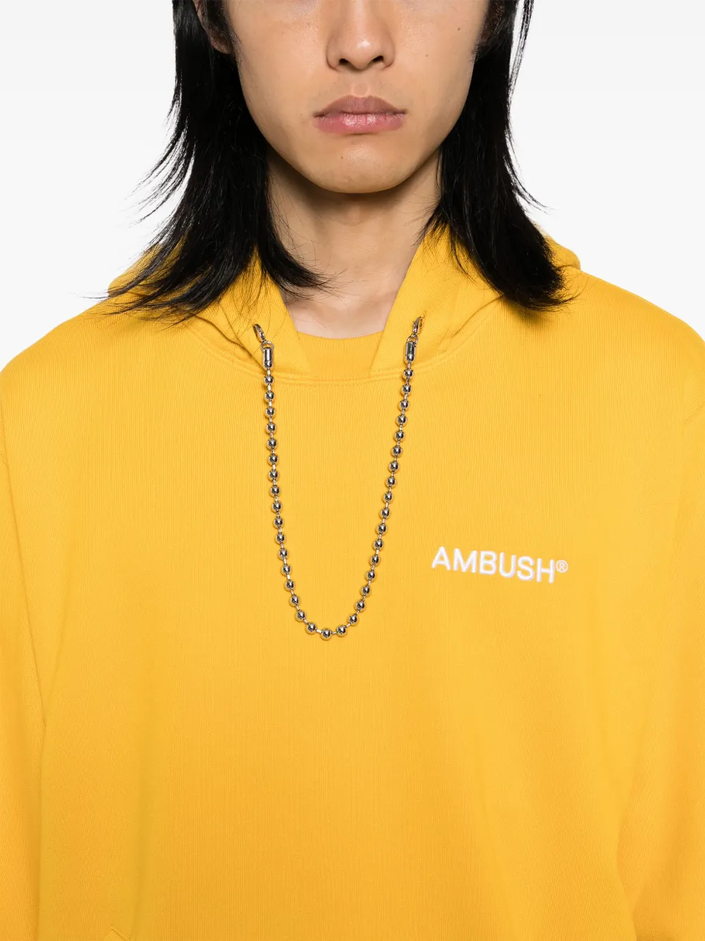 AMBUSH Ballchain hoodie Geel