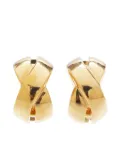 Christian Dior Pre-Owned Twist clip-on earrings - Gold