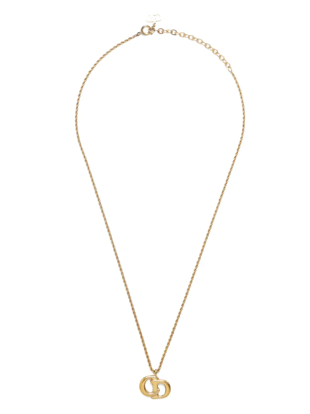 Christian Dior Pre-Owned CD logo necklace | Gold | Image 1