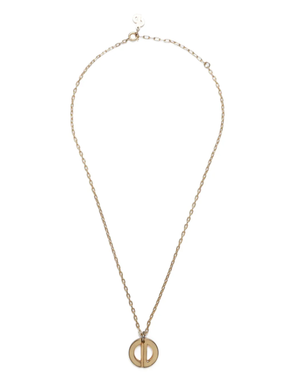 Christian Dior Pre-Owned collar con logo CD | dorado | Image 1