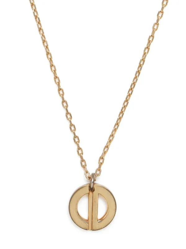 Christian Dior Pre-Owned CD Logo Necklace Gold FARFETCH PH