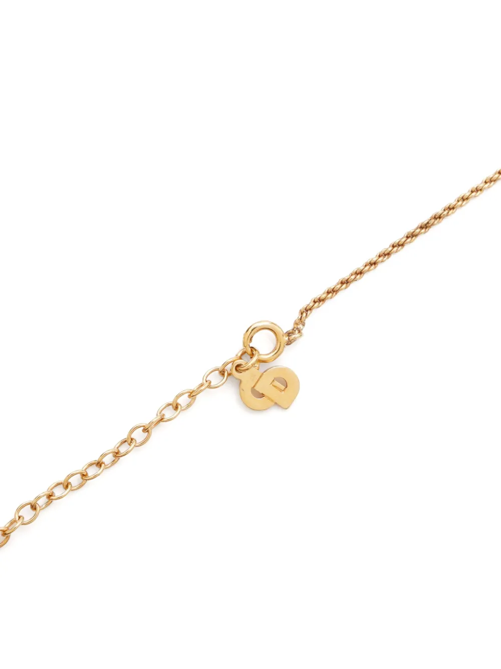 Pre-owned Dior Cd-pendant Necklace In Gold