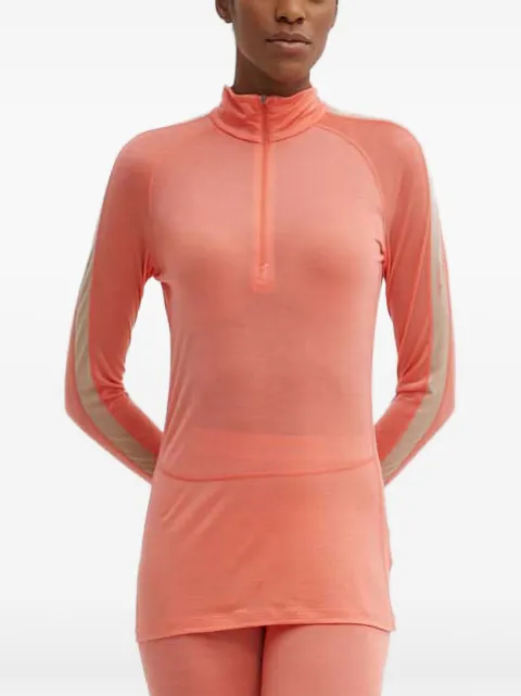 icebreaker zip striped top