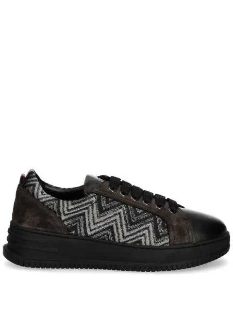 Missoni baskets en daim