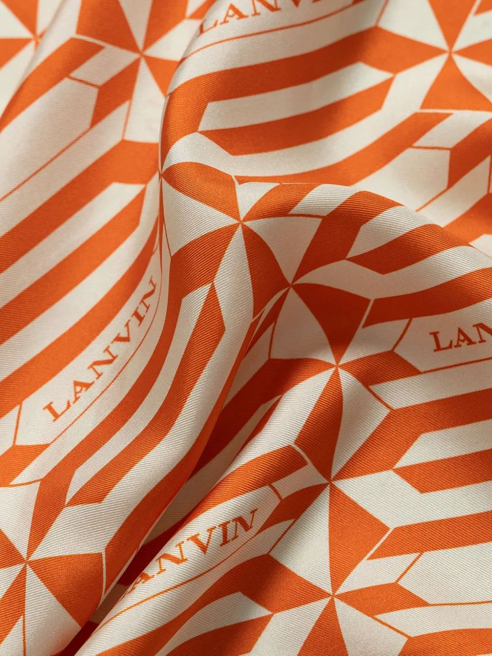 Lanvin Zijden sjaal - Oranje