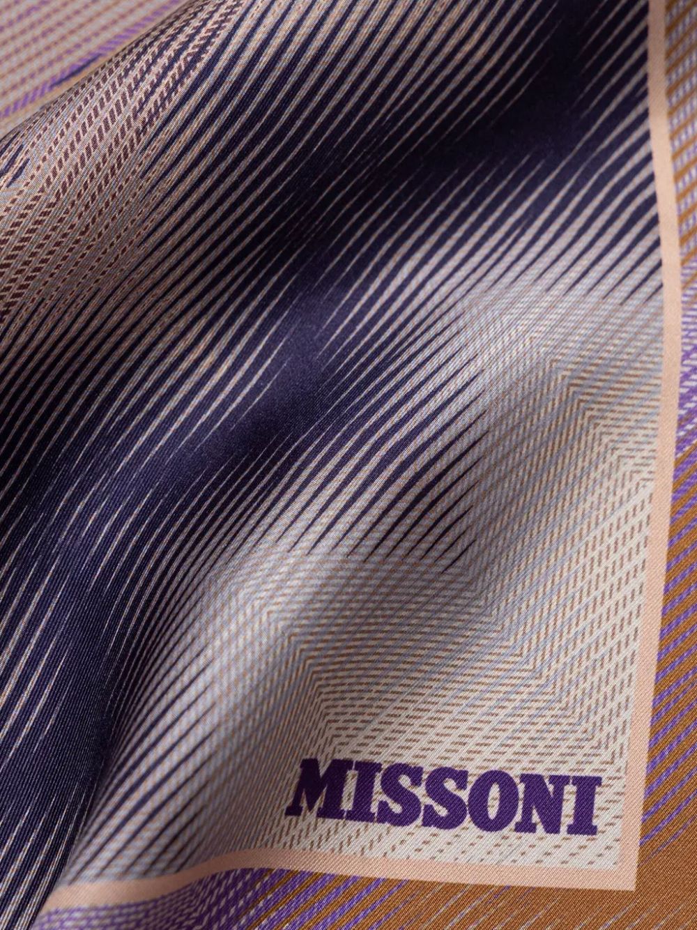 Missoni zigzag scarf - Paars