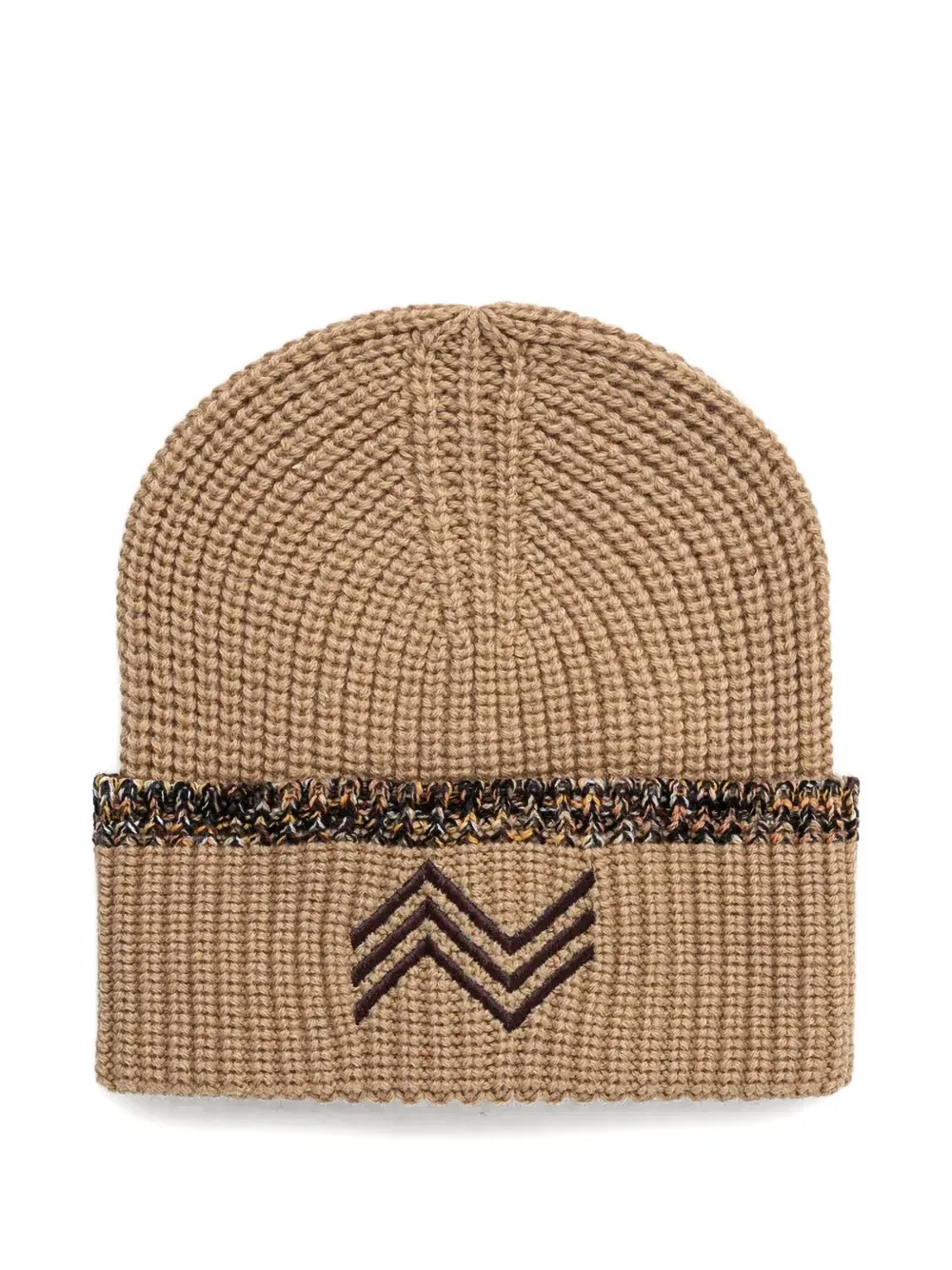 Missoni Ribbed Wool Beanie In Neutral