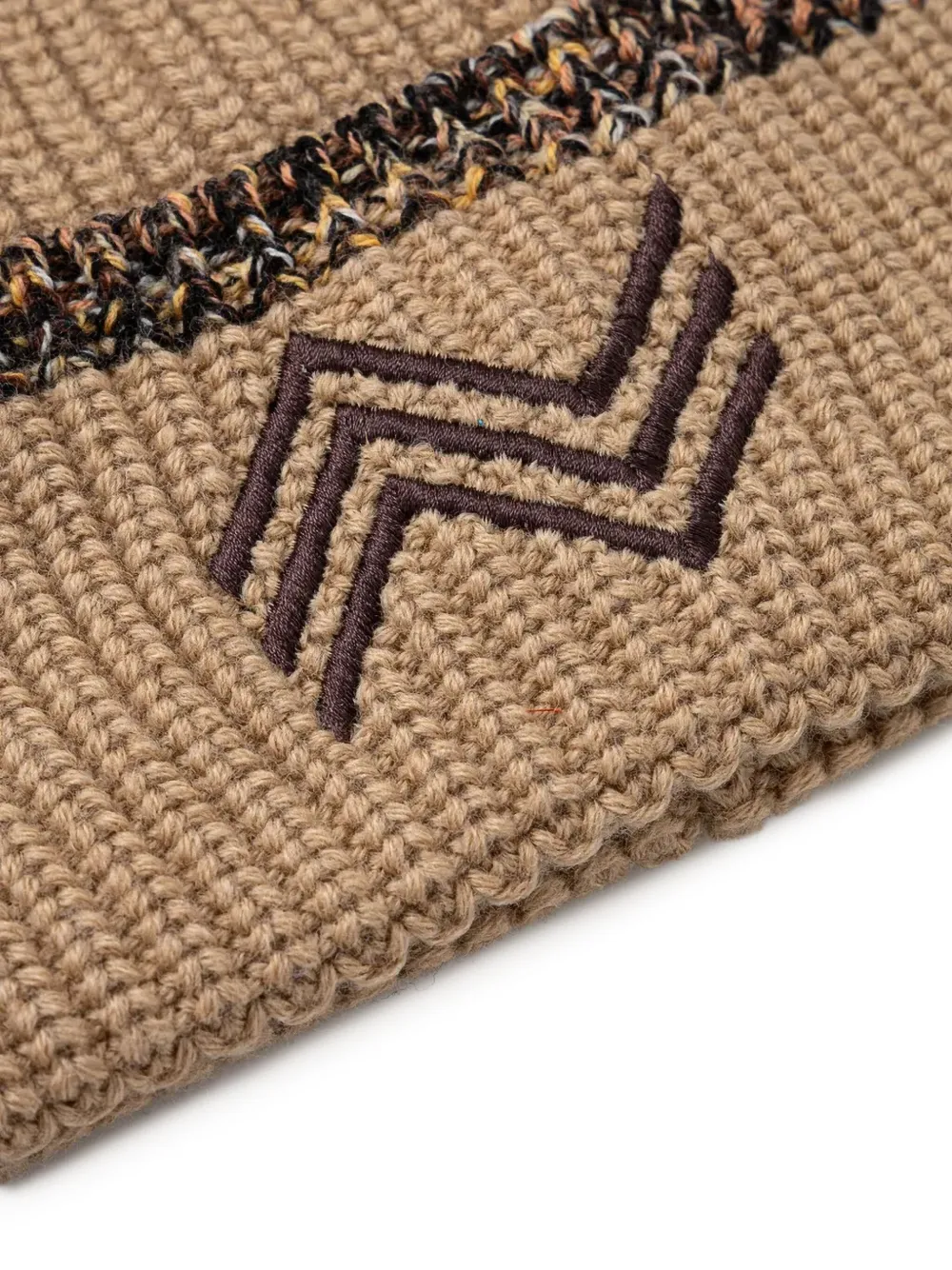 Missoni Ribbed Wool Beanie In Neutral