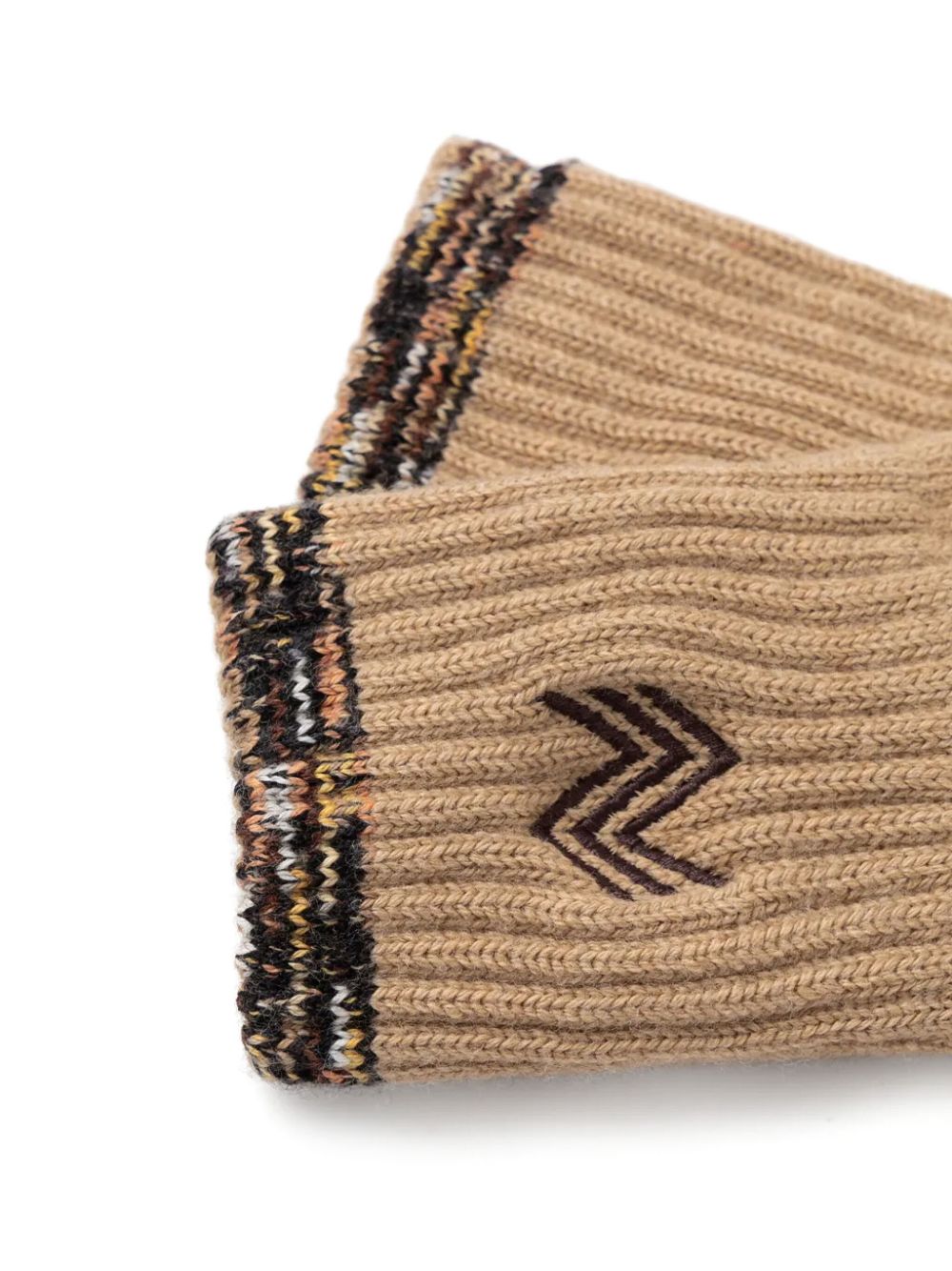 Missoni logo-embroidered gloves - Neutrals