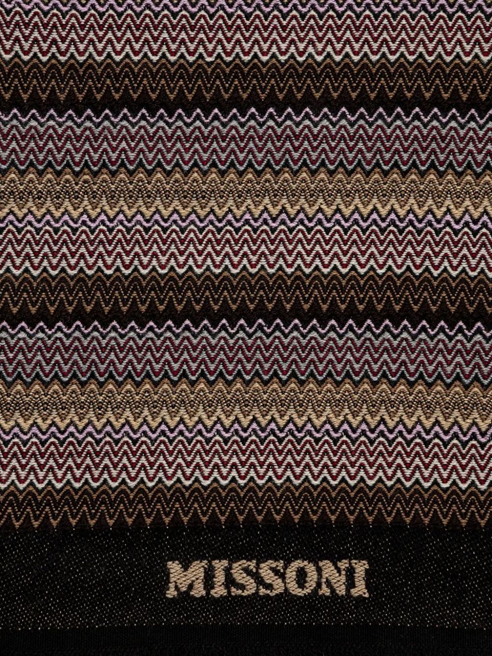 Missoni zigzag scarf - Zwart