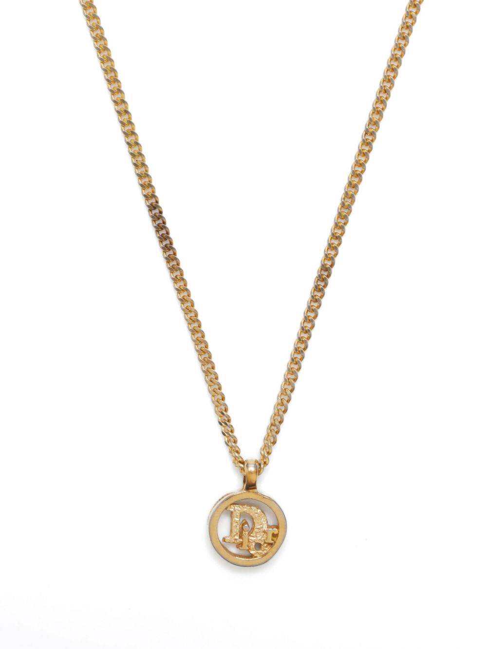 Christian Dior Pre-Owned CD logo necklace - Goud