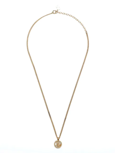 Christian Dior Pre-Owned CD logo necklace