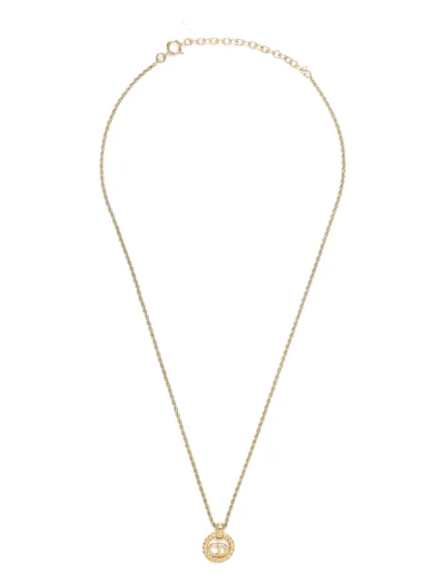 Christian Dior Pre-Owned CD logo necklace
