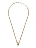 Christian Dior Pre-Owned faux-pearl pendant necklace - Gold