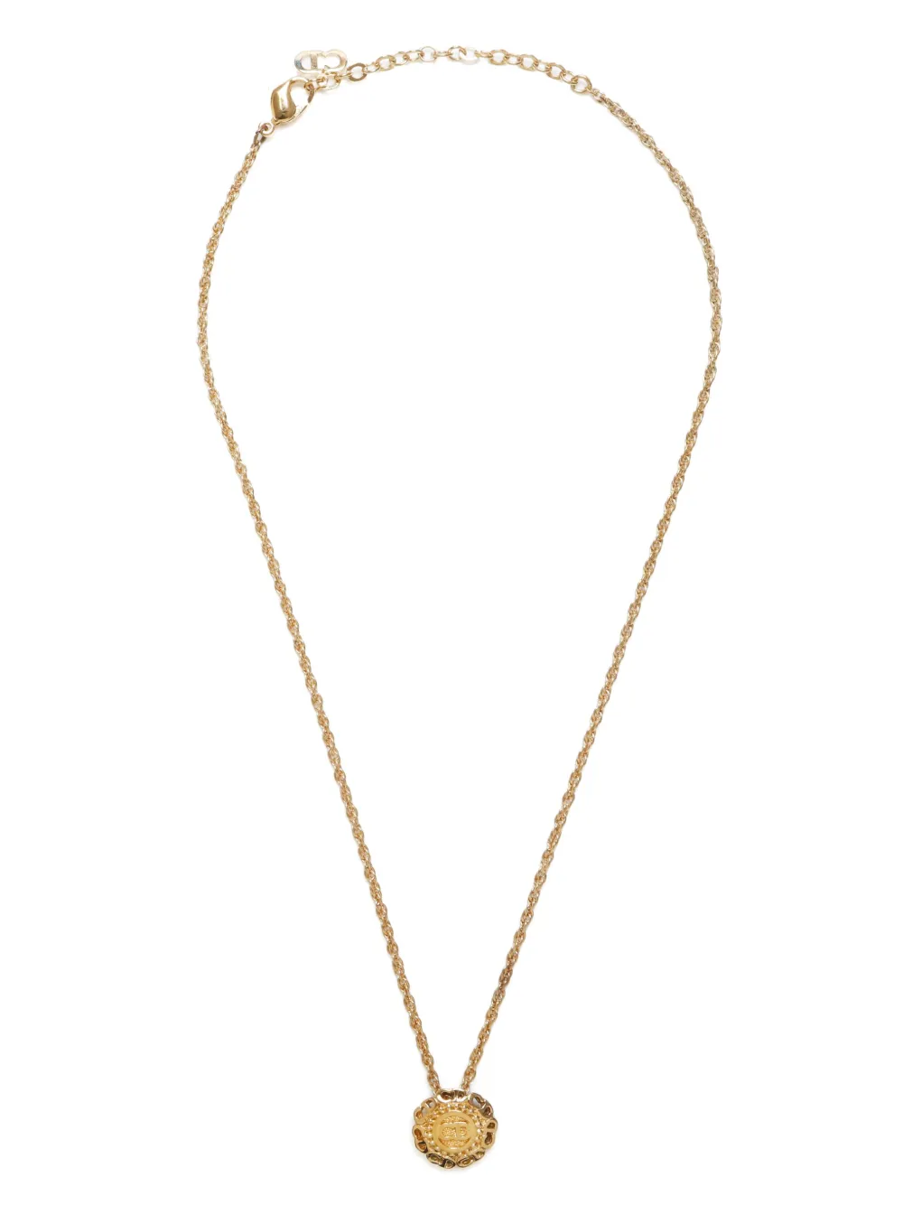 Christian Dior Pre-Owned collar con dije CD | dorado | Image 1