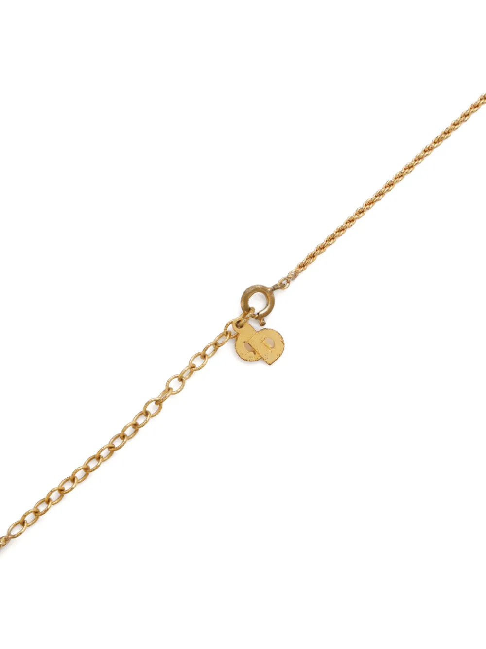 Pre-owned Dior Cd Pendant Necklace In Gold