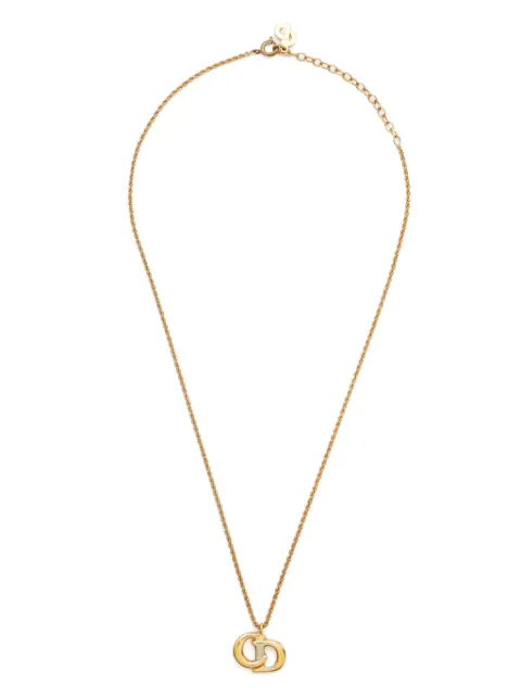Christian Dior Pre-Owned CD pendant necklace