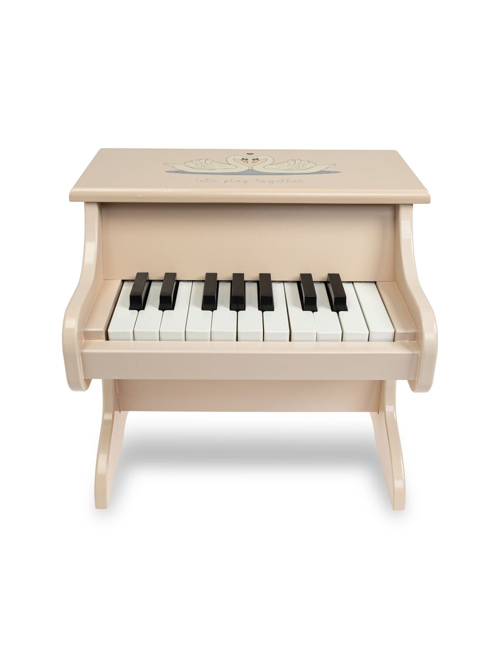 Konges Sløjd Pianospeeltje met zwaanprint - Beige