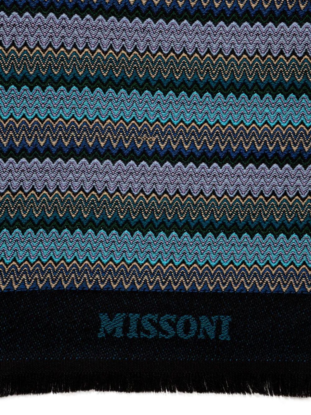 Missoni zigzag scarf - Blauw