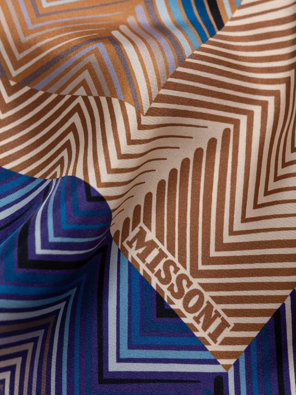 Missoni zigzag scarf - Blauw