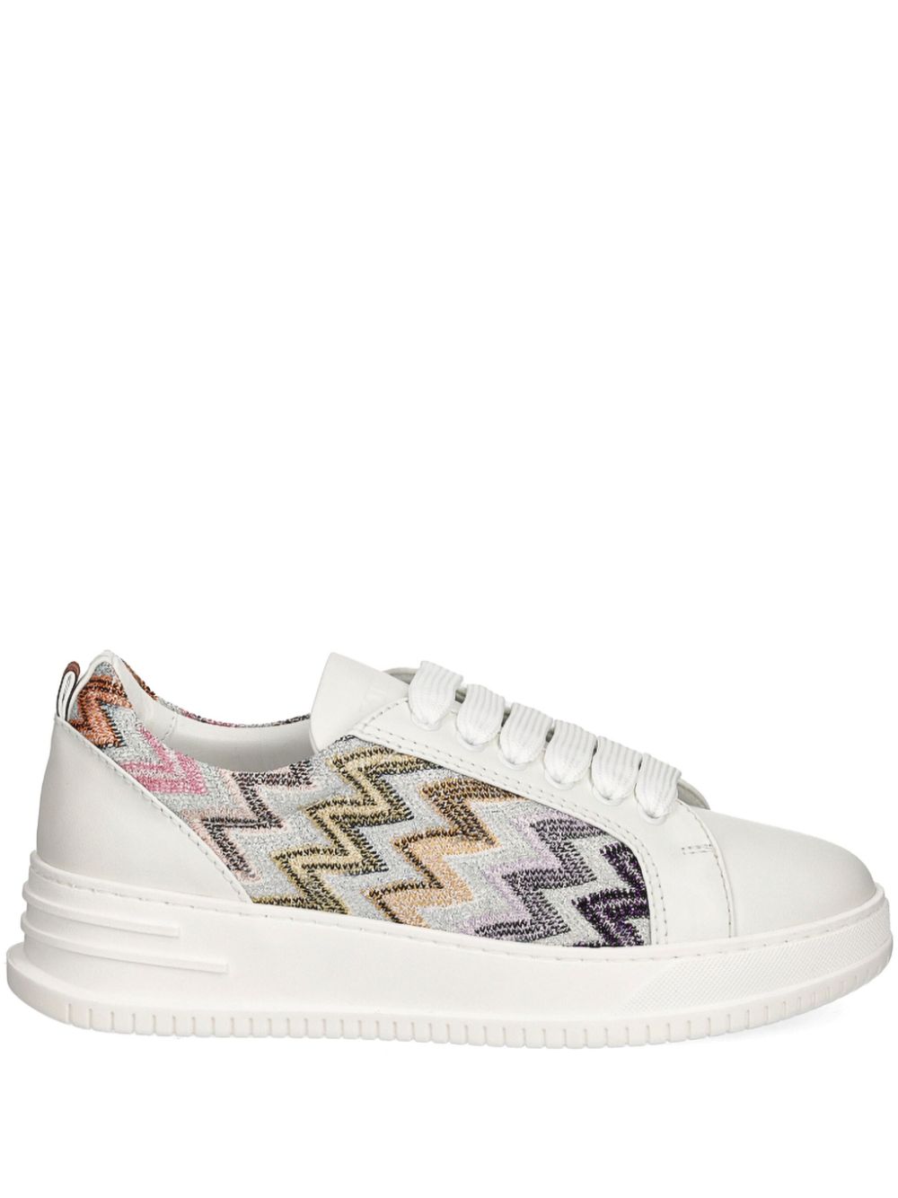 Missoni Sneakers met zigzag-patroon Wit