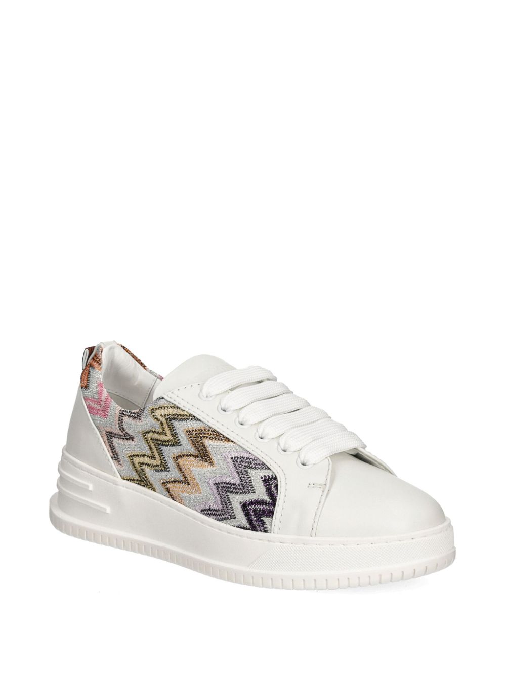 Missoni Sneakers met zigzag-patroon Wit