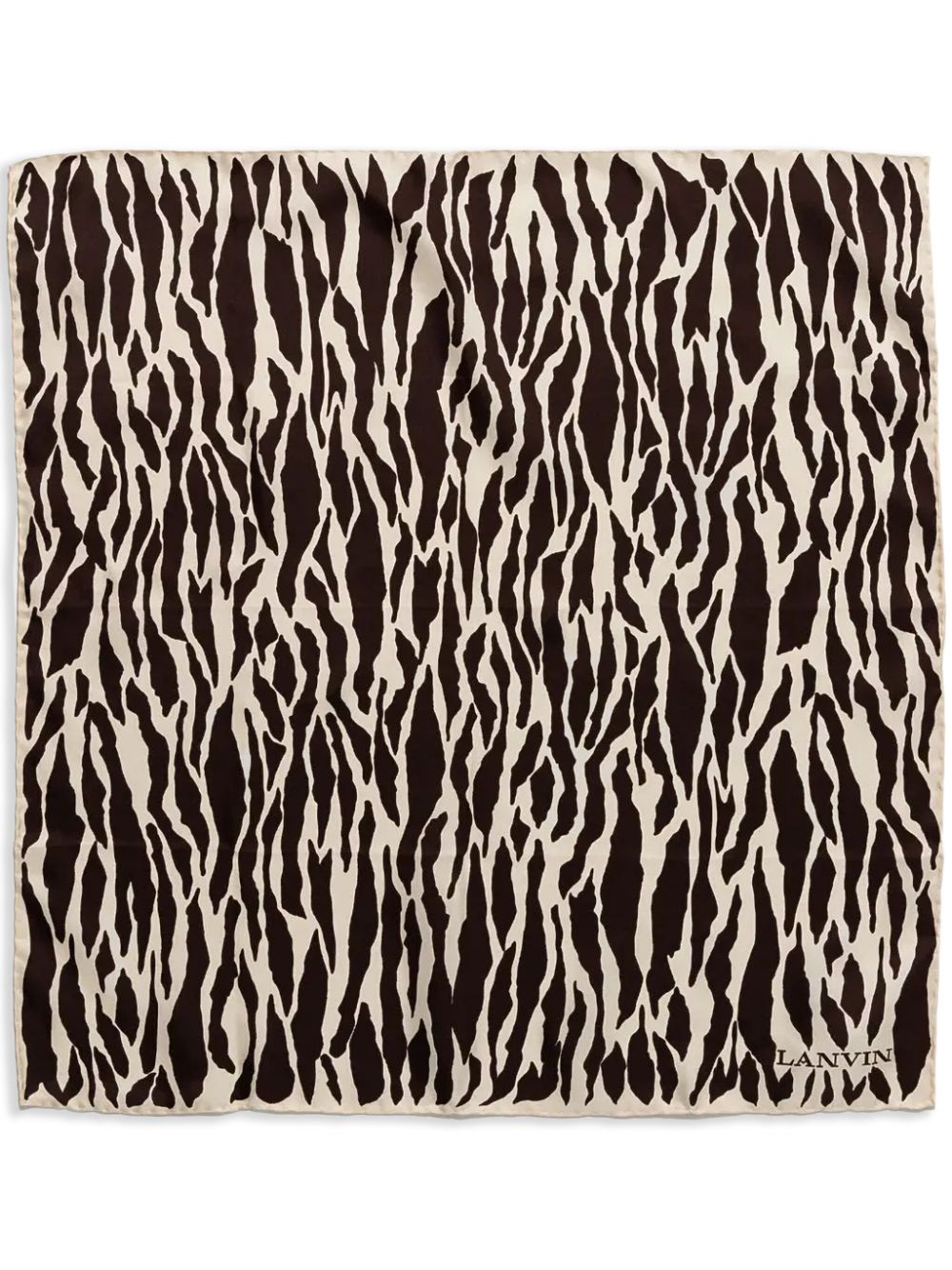 zebra-print scarf