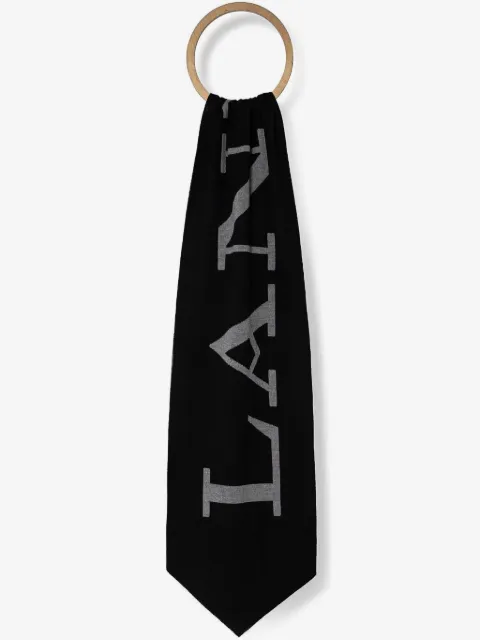 Lanvin logo-print scarf