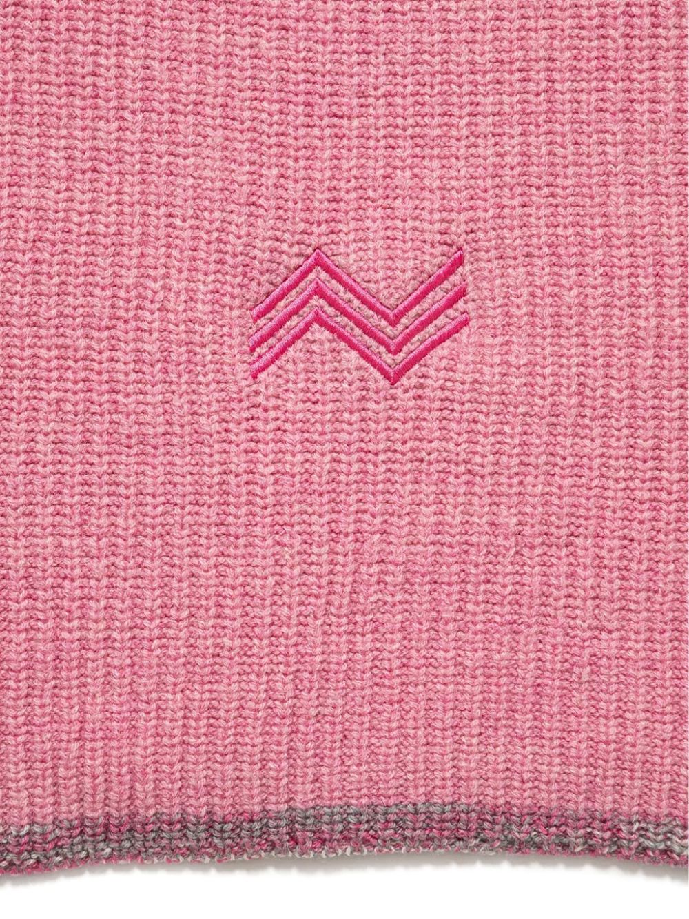 Missoni logo-embroidered scarf - Roze