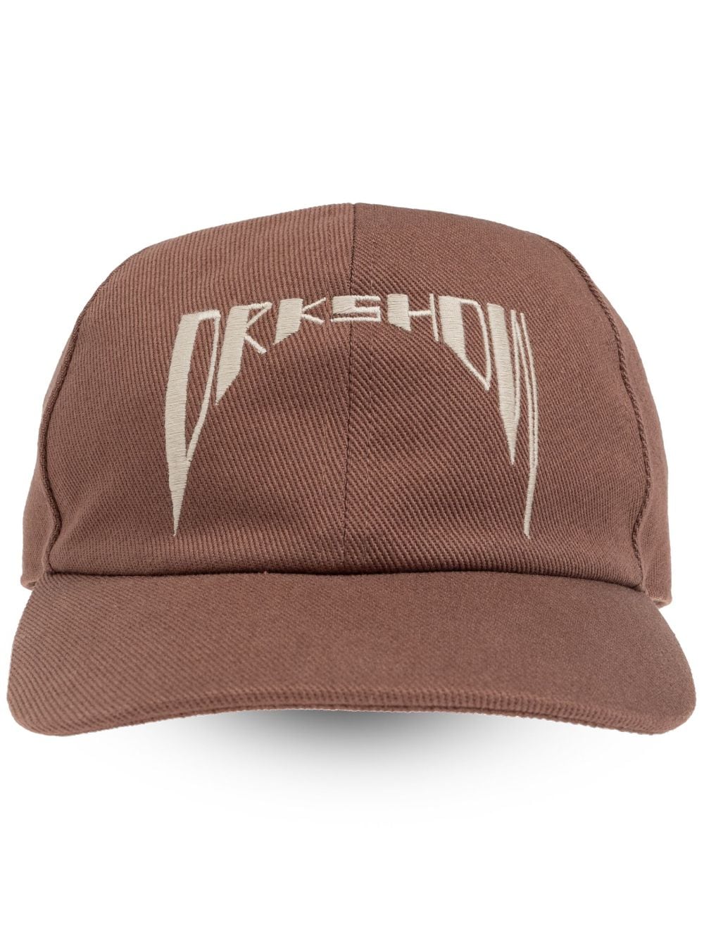 Shop Rick Owens Drkshdw Embroidered-logo Cap In Brown