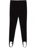 Tibi Compact ultra stretch Knit stirrup legging - Black