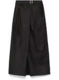 Tibi check wrap culotte - Grey