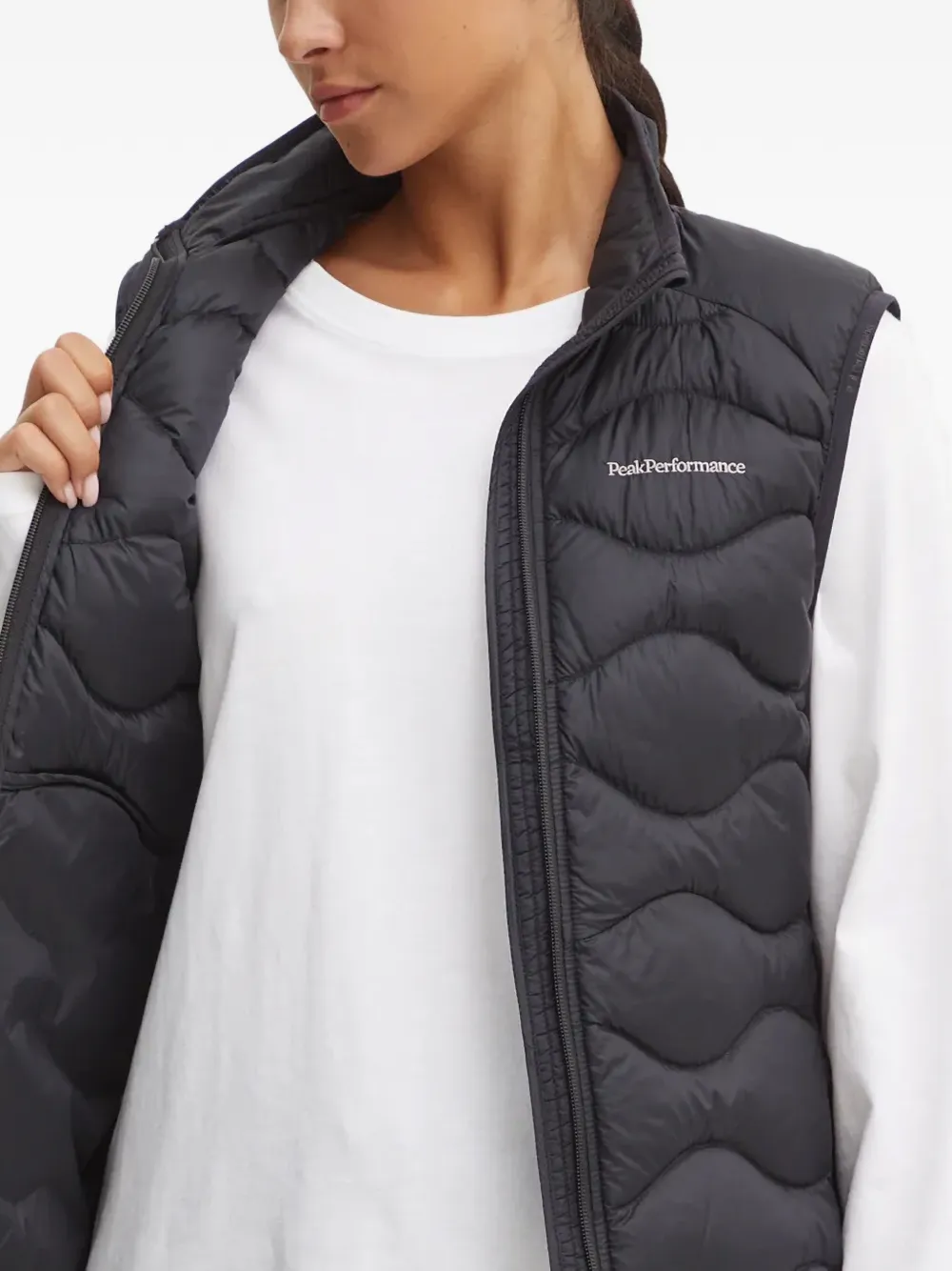 Peak Performance Helium bodywarmer met ritssluiting Zwart