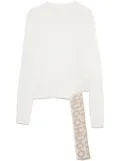 HUGO intarsia-logo sweater - White
