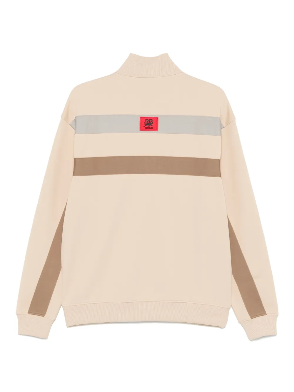 HUGO x Visa Cash App Raccing Bulls stripped sweatshirt - Beige