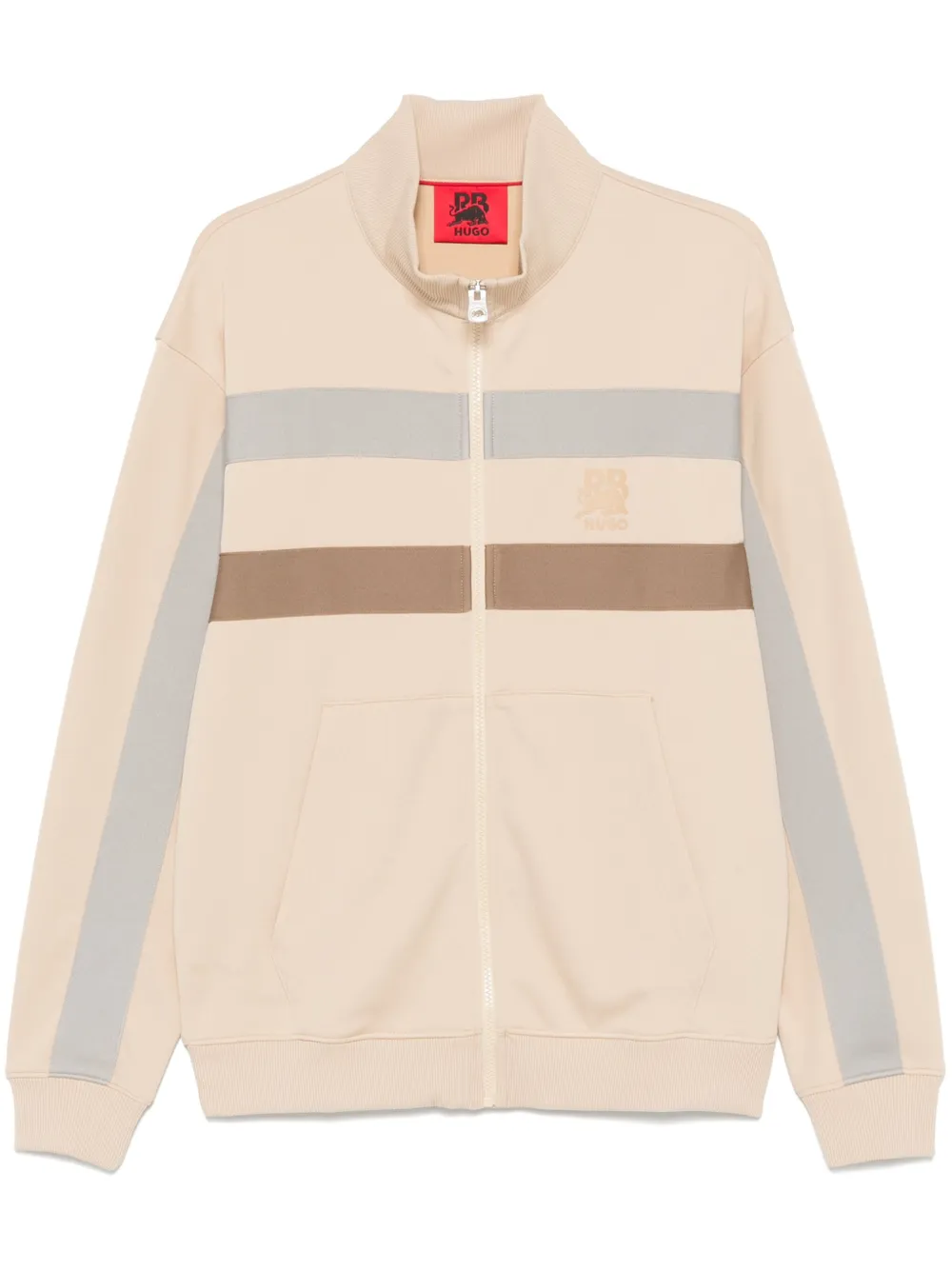 HUGO x Visa Cash App Raccing Bulls stripped sweatshirt | Neutrals | Image 1