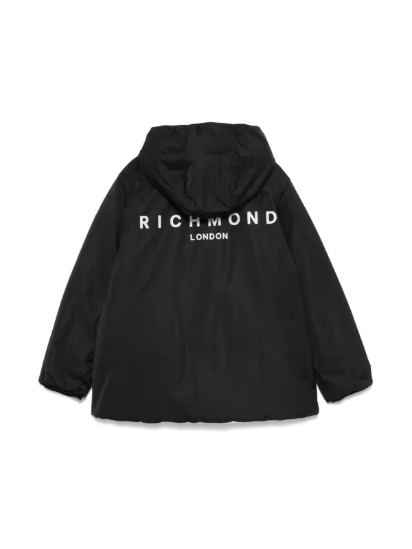 John Richmond Junior リバーシブル パデッドジャケット | ブラック 