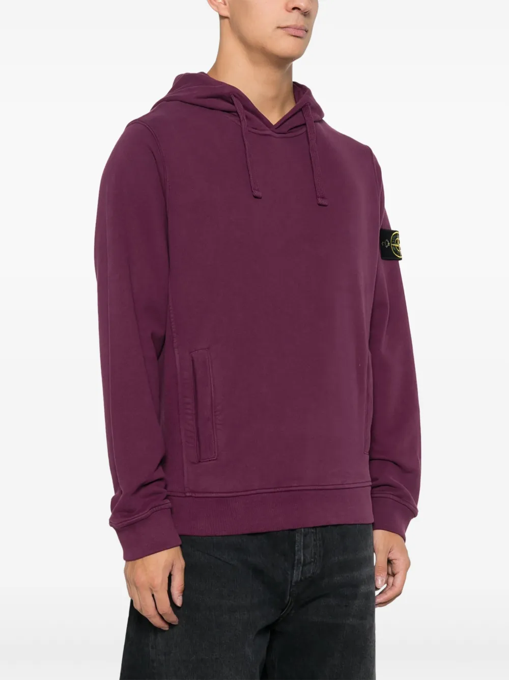 Stone island purple hoodie sale