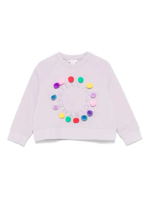 Stella McCartney Kids pompom-details sweatshirt