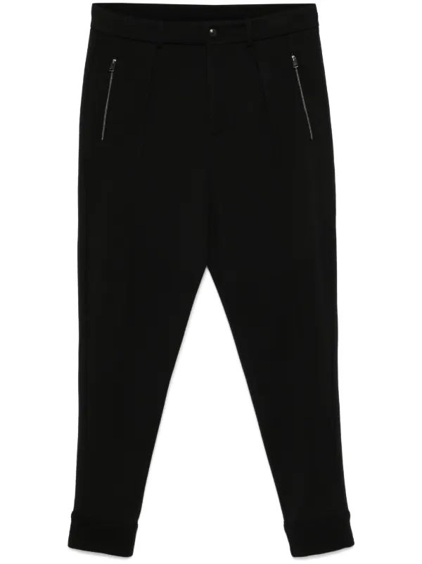 Ralph Lauren Purple Label Pleated Trousers in Black