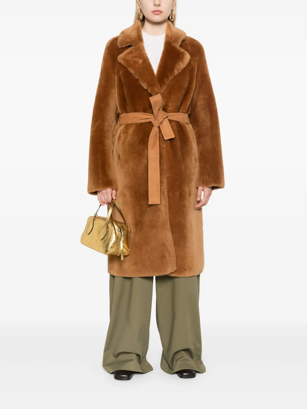Desa 1972 Lammy coat - Bruin