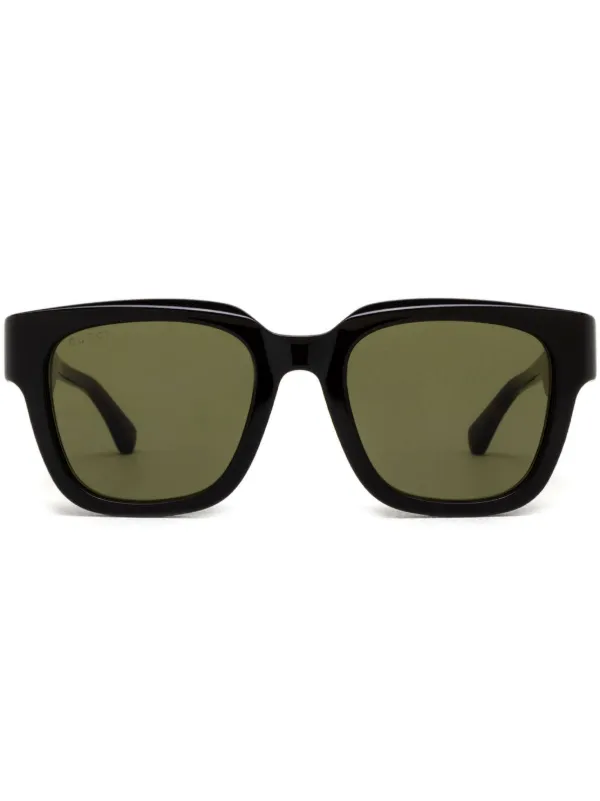 GUCCI スクエアサングラス ブラウン Gucci Eyewear スクエアフレーム サングラス | ブラウン