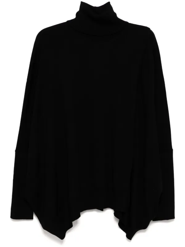 Junya Watanabe Roll-neck Sweater in Black