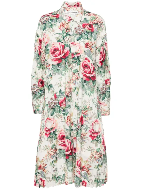 Junya Watanabe floral-print shirt dress