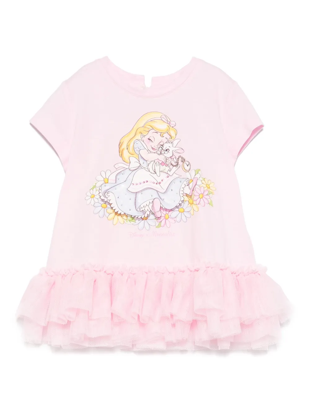 Monnalisa x Disney katoenen T-shirt Roze