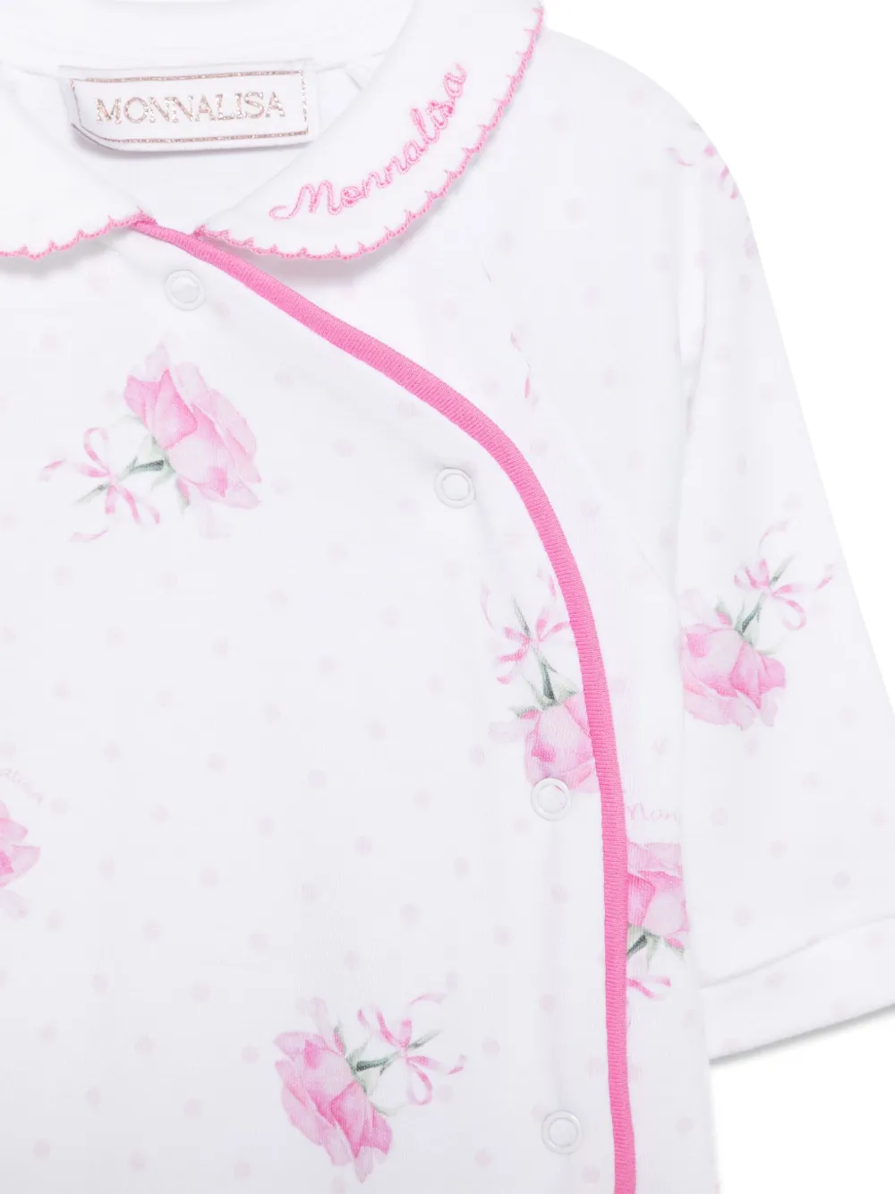 Monnalisa Pyjama met stippen Wit