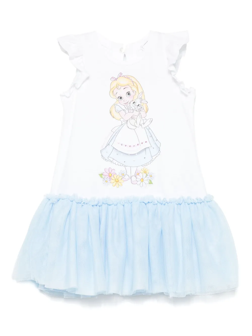 Monnalisa x Disney グラフィック ワンピース - ホワイト Monnalisa x Disney グラフィック ワンピース - ホワイト